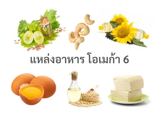 รูปภาพ แหล่งอาหารของโอเมก้า 6