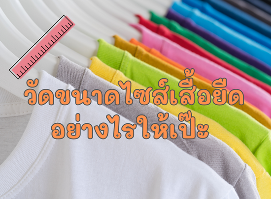 วัดขนาดไซส์เสื้อยืดอย่างไรให้เป๊ะ